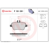BREMBO fékbetétkészlet, tárcsafék BREMBO P 50 091