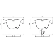 BREMBO fékbetétkészlet, tárcsafék P 06 053 autóalkatrész