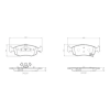 BREMBO fékbetétkészlet, tárcsafék P 11 031