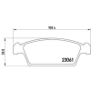 BREMBO fékbetétkészlet, tárcsafék P 15 001