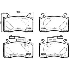 BREMBO fékbetétkészlet, tárcsafék P 23 187 autóalkatrész