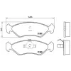 BREMBO fékbetétkészlet, tárcsafék P 24 028