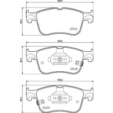 BREMBO fékbetétkészlet, tárcsafék P 24 218 autóalkatrész
