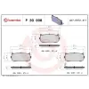 BREMBO fékbetétkészlet, tárcsafék P 30 008
