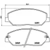BREMBO fékbetétkészlet, tárcsafék P 30 036