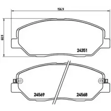 BREMBO fékbetétkészlet, tárcsafék P 30 036 autóalkatrész