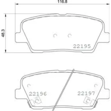 BREMBO fékbetétkészlet, tárcsafék P 30 105 autóalkatrész