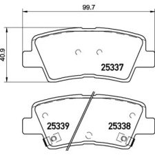BREMBO fékbetétkészlet, tárcsafék P 30 106 autóalkatrész