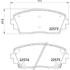 BREMBO fékbetétkészlet, tárcsafék P 30 115 autóalkatrész