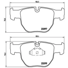 BREMBO fékbetétkészlet, tárcsafék P 44 012 autóalkatrész