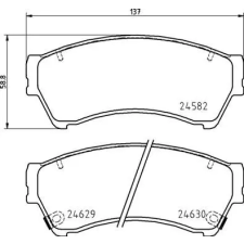 BREMBO fékbetétkészlet, tárcsafék P 49 060 autóalkatrész