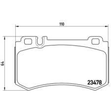 BREMBO fékbetétkészlet, tárcsafék P 50 061 autóalkatrész