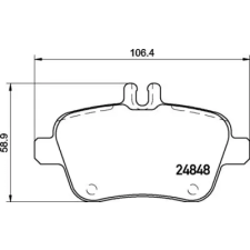 BREMBO fékbetétkészlet, tárcsafék P 50 135 autóalkatrész