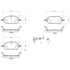 BREMBO fékbetétkészlet, tárcsafék P 50 175 autóalkatrész