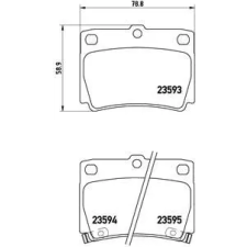 BREMBO fékbetétkészlet, tárcsafék P 54 026 autóalkatrész