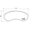 BREMBO fékbetétkészlet, tárcsafék P 54 029