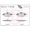 BREMBO fékbetétkészlet, tárcsafék P 59 043
