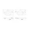 BREMBO fékbetétkészlet, tárcsafék P 68 021