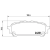 BREMBO fékbetétkészlet, tárcsafék P 78 014