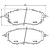 BREMBO fékbetétkészlet, tárcsafék P 78 017