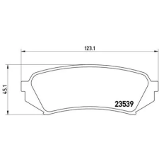 BREMBO fékbetétkészlet, tárcsafék P 83 049 autóalkatrész