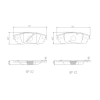 BREMBO fékbetétkészlet, tárcsafék P 83 201