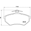 BREMBO fékbetétkészlet, tárcsafék P 85 011