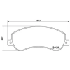 BREMBO fékbetétkészlet, tárcsafék P 85 115