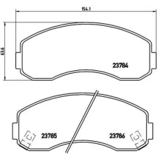 BREMBO fékbetétkészlet, tárcsafék P 99 003 autóalkatrész