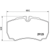 BREMBO fékbetétkészlet, tárcsafék P A6 023