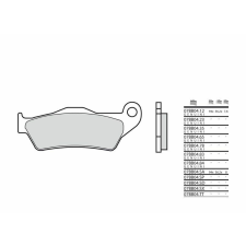 BREMBO Off-Road Szintermetál fékbetétek - 07BB04SX egyéb motorkerékpár alkatrész