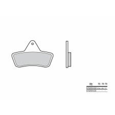 BREMBO Off-Road Szintermetál fékbetétek - 07GR54SD egyéb motorkerékpár alkatrész