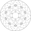  BREMBO Oro félig lebegő féktárcsa - 78B408A7