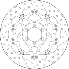 BREMBO Oro félig lebegő féktárcsa - 78B408A7 motorkerékpár féktárcsa