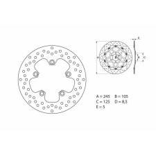 BREMBO Oro Fix Féknyereg - 68B40793 egyéb motorkerékpár alkatrész