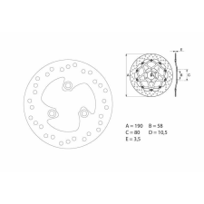 BREMBO Oro Fix féktárcsa - 68B40716 egyéb motorkerékpár alkatrész
