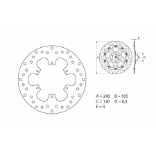 BREMBO Oro Fix féktárcsa - 68B40774 egyéb motorkerékpár alkatrész