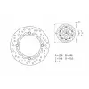 BREMBO Oro Fix féktárcsa - 68B407A5 BREMBO Kategorizálatlan termékek