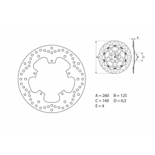 BREMBO Oro Fix féktárcsa - 68B407B6 egyéb motorkerékpár alkatrész