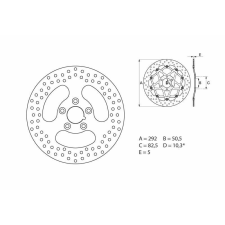 BREMBO Oro Fix féktárcsa - 68B407E0 egyéb motorkerékpár alkatrész