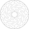 BREMBO Oro Fix féktárcsa - 68B407P5