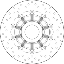 BREMBO Oro lebegő féktárcsa - 78B40892 egyéb motorkerékpár alkatrész