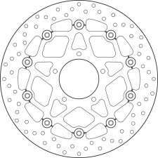 BREMBO Oro lebegő féktárcsa - 78B40893 egyéb motorkerékpár alkatrész