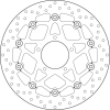  BREMBO Oro lebegő féktárcsa - 78B40893