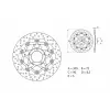 BREMBO Oro Lengőféktárcsa - 78B40845 BREMBO Kategorizálatlan termékek