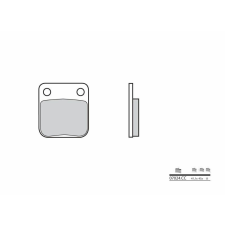 BREMBO Robogó Karbon-Kerámia Fékbetétek - 07024CC egyéb motorkerékpár alkatrész