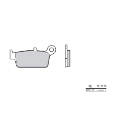 BREMBO robogó szén-kerámia fékbetétek - 07011CC egyéb motorkerékpár alkatrész