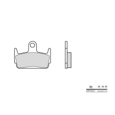 BREMBO Robogó Szén-Kerámia Fékbetétek - 07016CC BREMBO Futómű és fék alkatrészek Fékbetétek (tárcsafék) egyéb motorkerékpár alkatrész