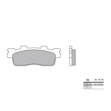 BREMBO Robogó Szén-Kerámia Fékbetétek - 07085CC egyéb motorkerékpár alkatrész