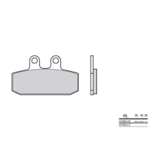BREMBO robogó szintermetál fékbetétek - 07006XS egyéb motorkerékpár alkatrész
